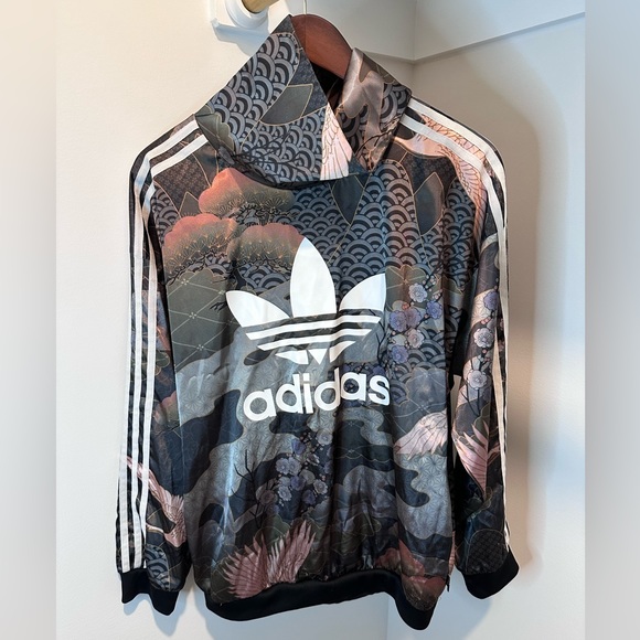 Adidas Printed Mock Neck Sweatshirt - Picture 5 of 7